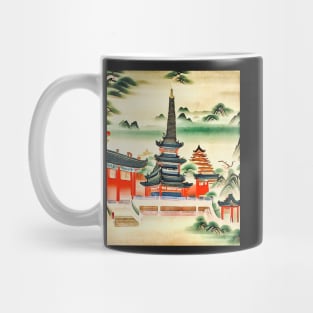 Pagoda and temple in Cambodia Mug